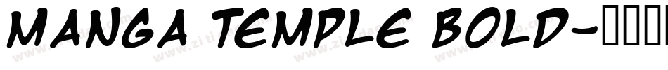 Manga Temple Bold字体转换